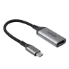 Lindy 43428 Adaptador de cable de vídeo 0,15 m USB Type-C HDMI gris