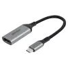 Lindy 43428 Adaptador de cable de vídeo 0,15 m USB Type-C HDMI gris