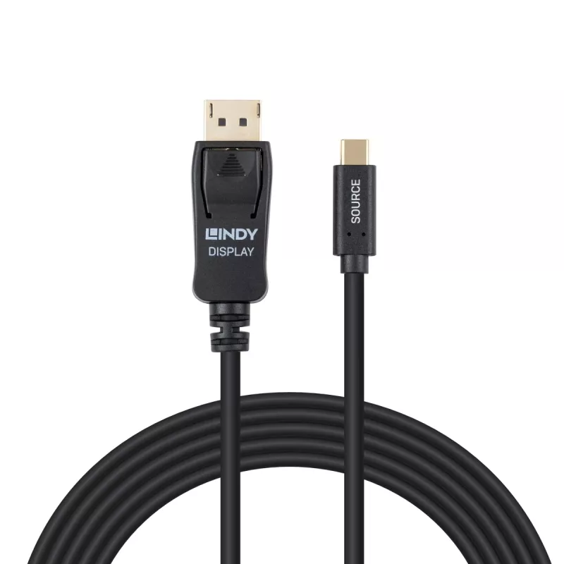 Lindy Cable adaptador USB Type-C a DisplayPort 4K60 de 2 m con HDR