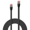 Lindy Cable plano Cat.6 U/FTP de 1 m, negro, 1 m, Cat6, U/FTP (STP), RJ-45, RJ-45, negro
