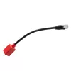 Lindy 0,2 m RJ-45 Cat.6A Break-Away Adapter, 0,2 m, Cat6a, RJ-45, RJ-45, negro, rojo