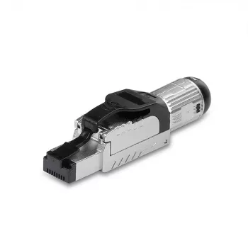 Lindy RJ-45 Cat.6/6A conector de campo sin herramientas, RJ45, negro, plata, metal, CE, REACH, RoHS, UKCA, 240 g, 133 mm