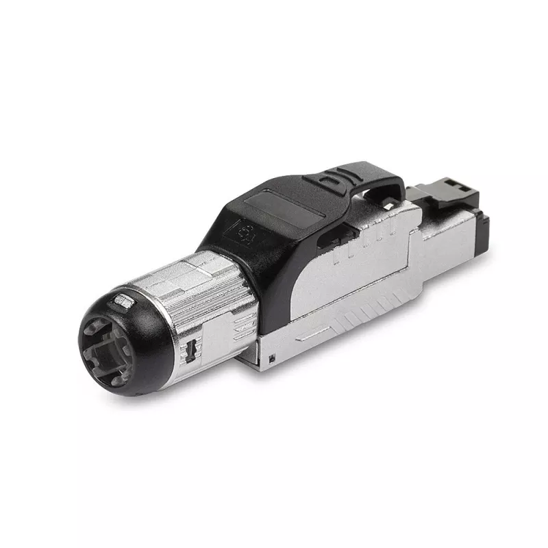 Lindy RJ-45 Cat.6/6A conector de campo sin herramientas, RJ45, negro, plata, metal, CE, REACH, RoHS, UKCA, 240 g, 133 mm