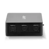 Lindy conmutador de audio digital TosLink (óptico) de 3 puertos, negro, plástico, 54 mm, 60 mm, 20 mm, 37 g