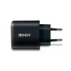 Lindy 73426 cargador móvil universal negro AC carga rápida interior