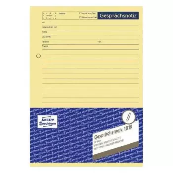 Etiquetas no adhesivas Avery 1018 amarillo rectangular