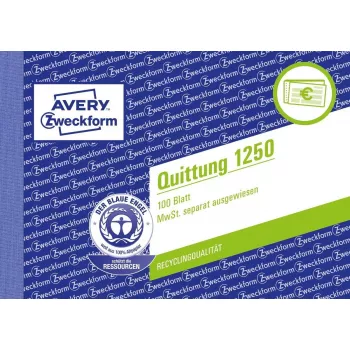 Libro/formulario de contabilidad A6 Avery 1250