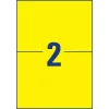 Etiqueta autoadhesiva Avery L6130-20 rectangular amarillo