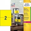 Etiqueta autoadhesiva Avery L6130-20 rectangular amarillo