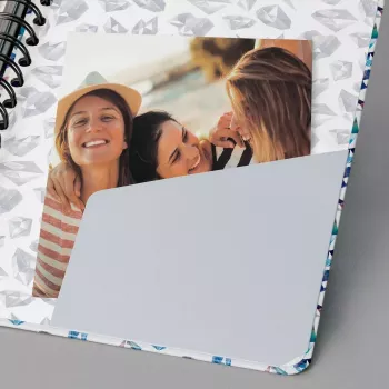 Cuaderno de notas Sigel Jolie JN616 A5 60 hojas azul rosa violeta blanco