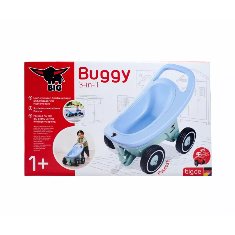 Andador infantil Simba-Dickie BIG Buggy 3 en 1 – azul/turquesa, diseño convertible