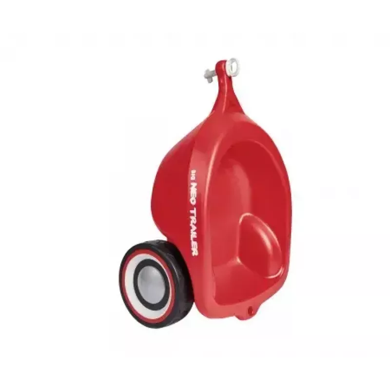 Remolque de coche de juguete Simba‑Dickie BIG Bobby‑Car Neo Trailer — plástico, rojo, para niños de 1–5 años