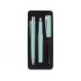 Bolígrafo y pluma estilográfica Faber-Castell Poly Ball set negro azul claro 3 unidades