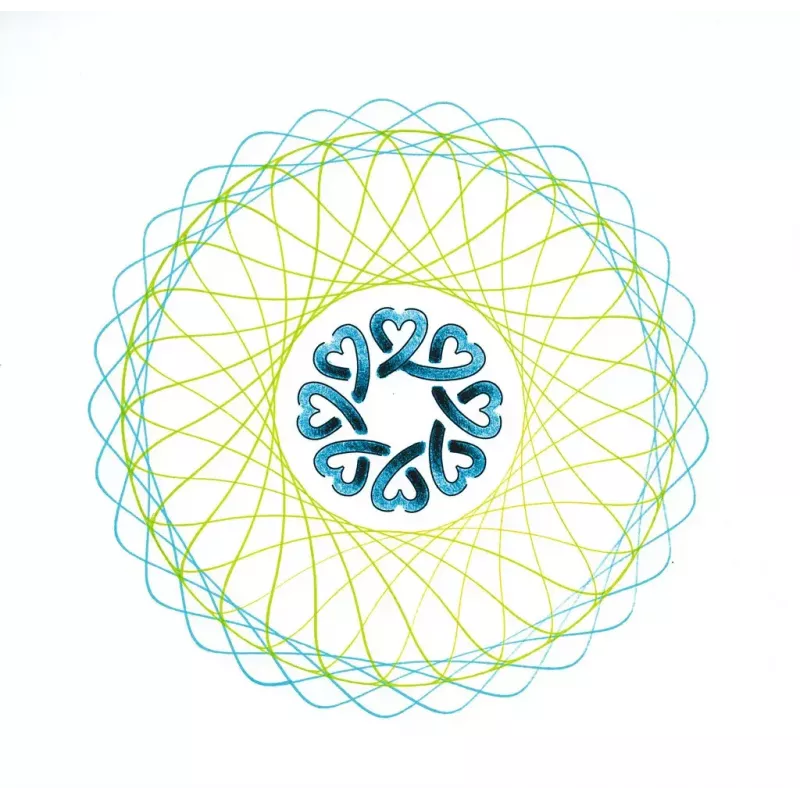 Spirograph infantil Ravensburger 297740 con plantilla y 2 rotuladores, multicolor, para niños a partir de 6 años