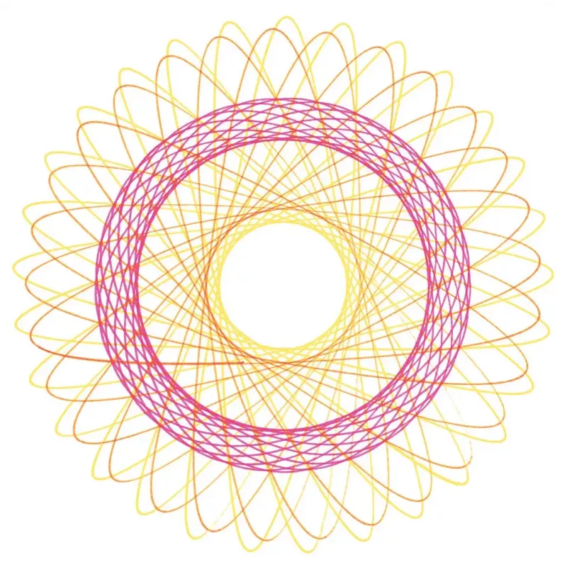 Spirograph infantil Ravensburger 297740 con plantilla y 2 rotuladores, multicolor, para niños a partir de 6 años