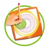 Spirograph infantil Ravensburger 297740 con plantilla y 2 rotuladores, multicolor, para niños a partir de 6 años