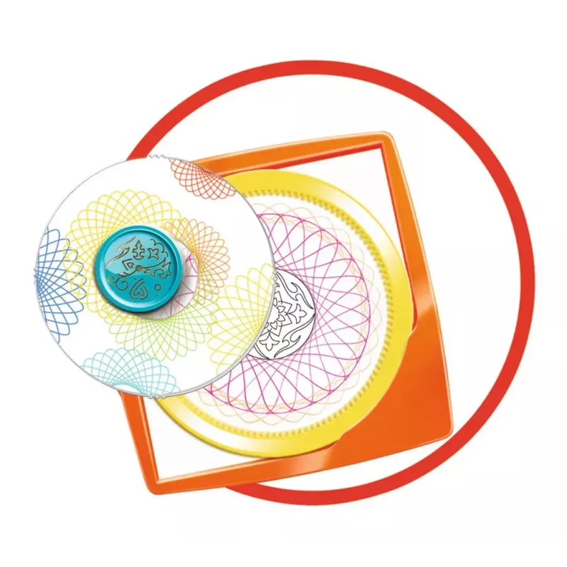 Spirograph infantil Ravensburger 297740 con plantilla y 2 rotuladores, multicolor, para niños a partir de 6 años