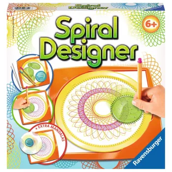 Spirograph infantil Ravensburger 297740 con plantilla y 2 rotuladores, multicolor, para niños a partir de 6 años