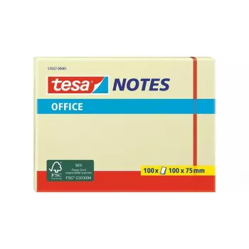 Bloc de notas adhesivas Tesa 57657 rectangular amarillo