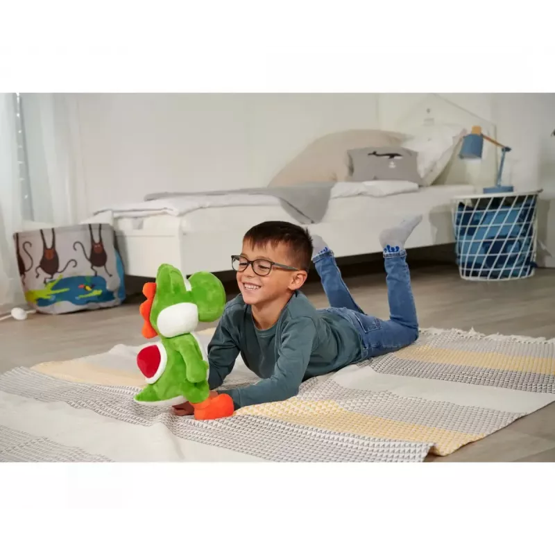 Peluche figura Yoshi de Simba-Dickie, temática Super Mario, modelo 109231012, aprox. 30 cm