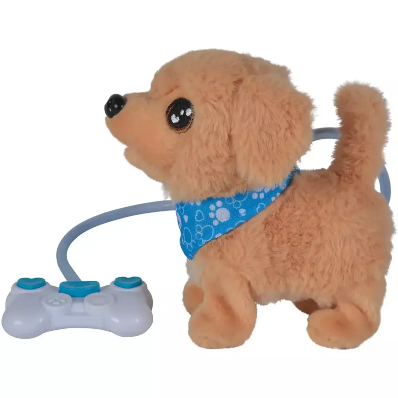 Peluche Simba ChiChi LOVE Loomy Golden Retriever, 20 cm, beige y rosa