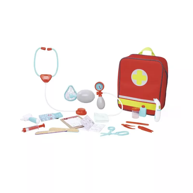 Set de juego mochila de médico de urgencias Simba-Dickie – set de médico de rol para niños
