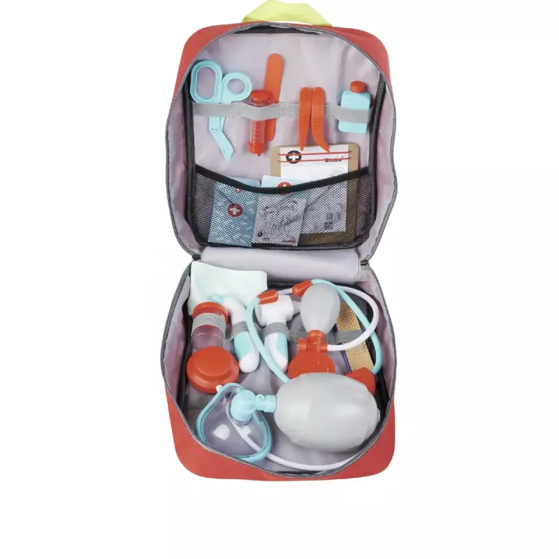 Set de juego mochila de médico de urgencias Simba-Dickie – set de médico de rol para niños