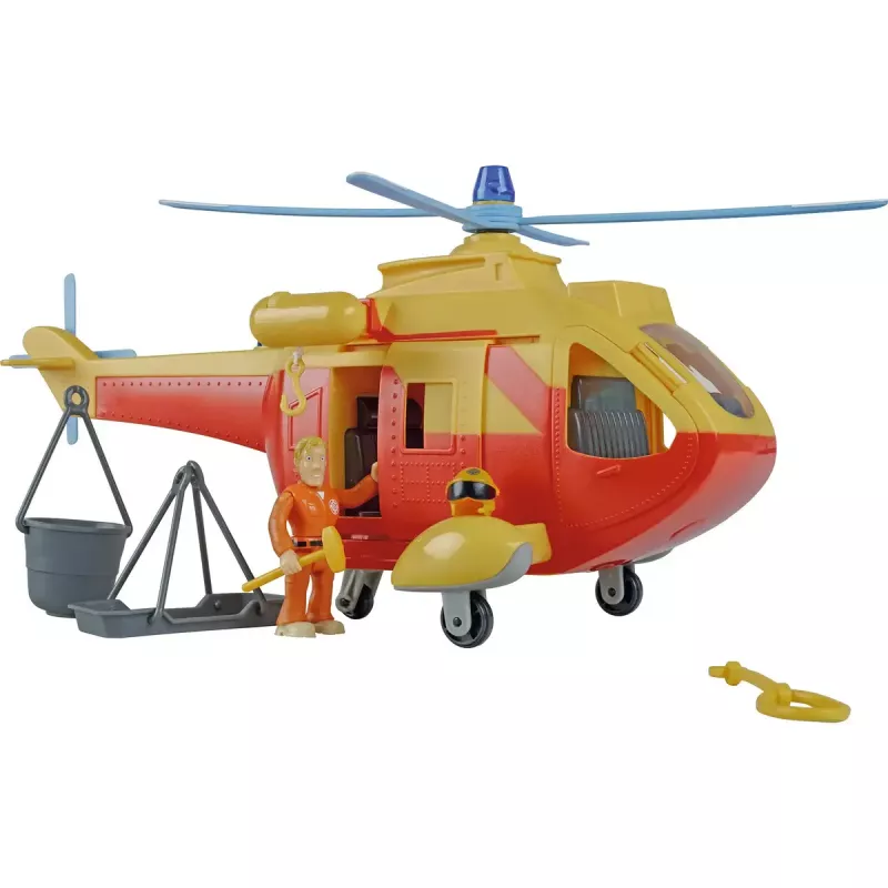 Helicóptero de juguete Simba-Dickie Bombero Sam Wallaby 2 Update – set de vehículo de juego