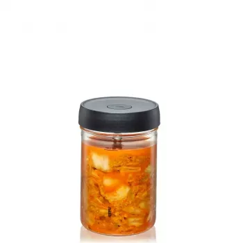Tarros de fermentación 1 L GEFU NATIVO G-15810, recipiente de vidrio con tapa de fermentación para conservas y fermentación láctica