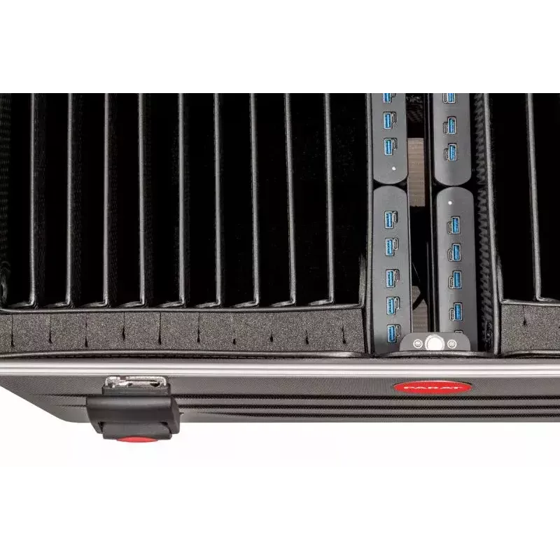 Carro de gestión de dispositivos portátil Parat 20872015116 negro de suelo para portátiles y tablets