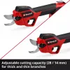 Tijera de podar inalámbrica EINHELL GP-LS 18/28 Li BL-Solo — tijera de jardín a batería, modelo 3408320