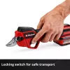 Tijera de podar inalámbrica EINHELL GP-LS 18/28 Li BL-Solo — tijera de jardín a batería, modelo 3408320