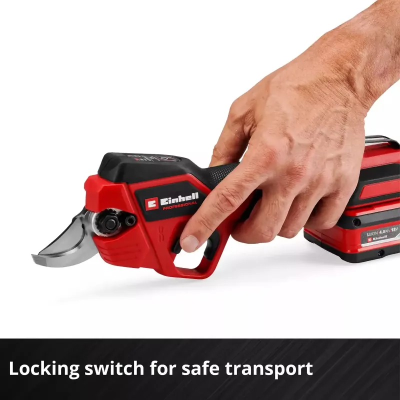 Tijera de podar inalámbrica EINHELL GP-LS 18/28 Li BL-Solo — tijera de jardín a batería, modelo 3408320