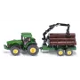 Juguete tractor Siku 1954 — juguete de metal y plástico, marrón/verde, edad 3+