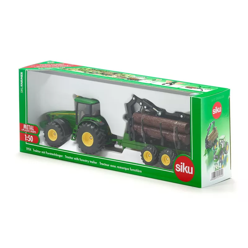 Juguete tractor Siku 1954 — juguete de metal y plástico, marrón/verde, edad 3+