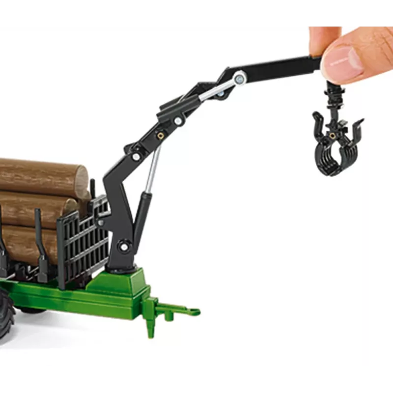 Juguete tractor Siku 1954 — juguete de metal y plástico, marrón/verde, edad 3+
