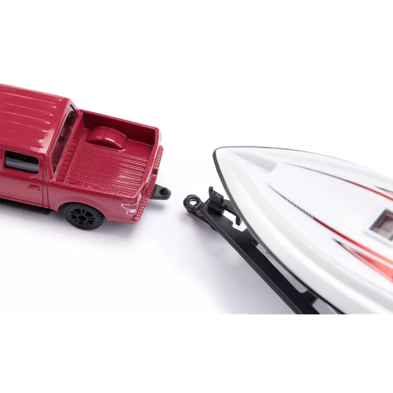Siku Ford F150 con lancha motora maqueta de coche premontada 1:50