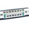 Tren Siku RATP de dos pisos metal plástico negro azul gris