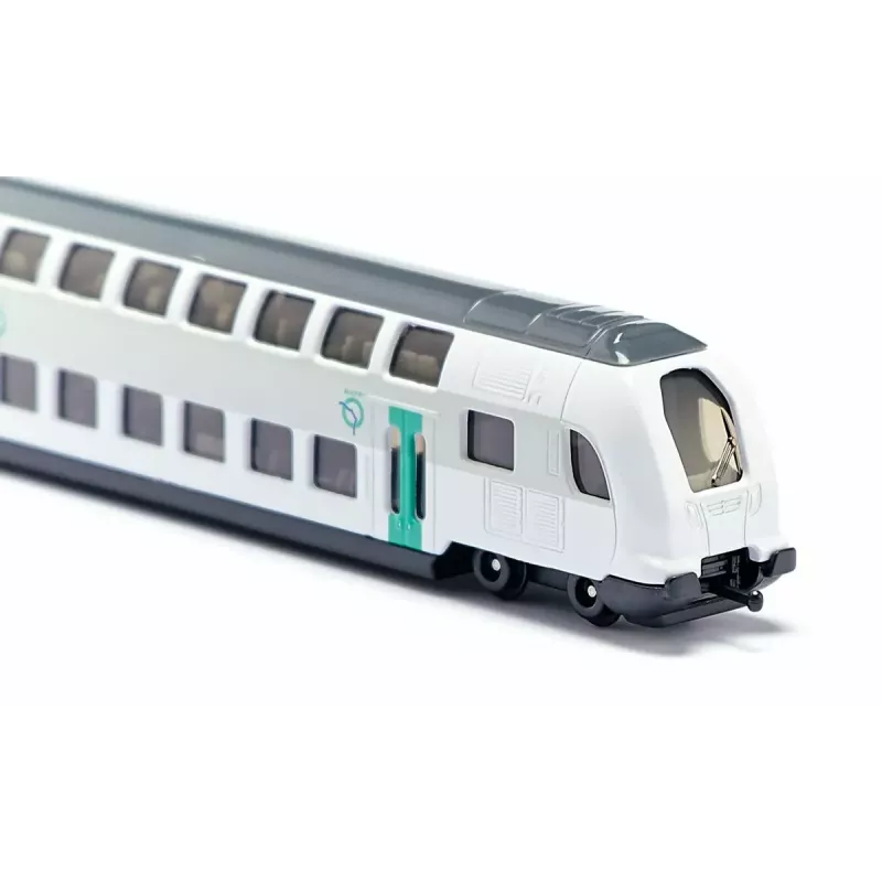 Tren Siku RATP de dos pisos metal plástico negro azul gris