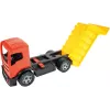 Camión Lena GIGA TRUCKS volquete azul rojo surtido