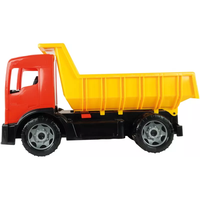 Camión Lena GIGA TRUCKS volquete azul rojo surtido