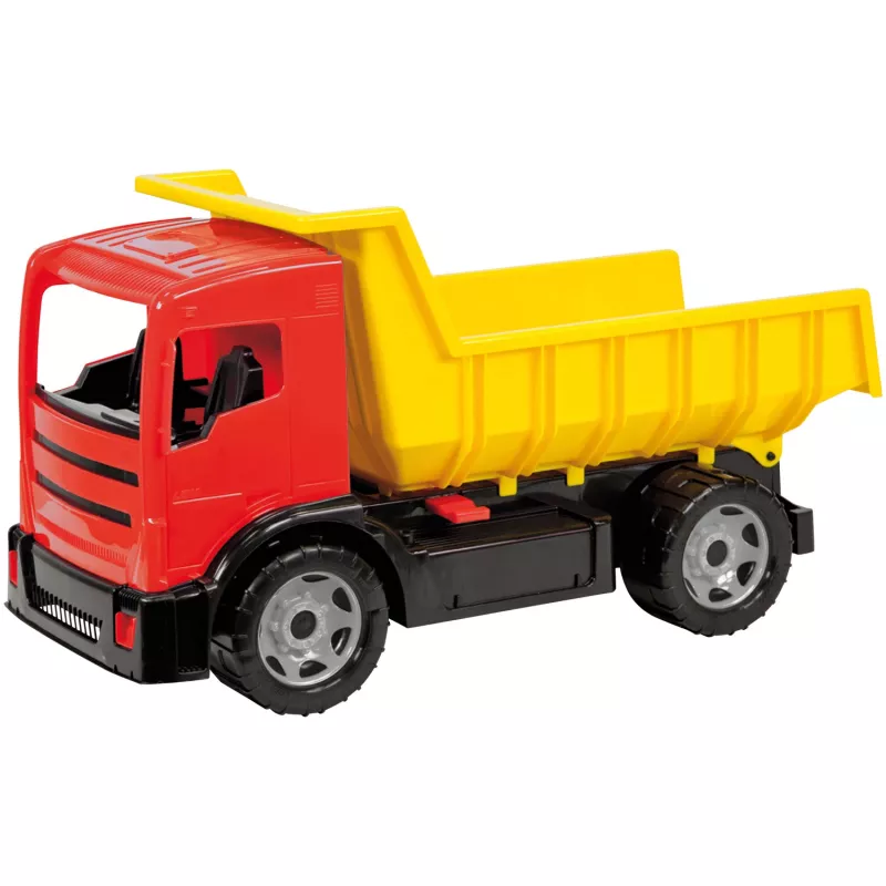Camión Lena GIGA TRUCKS volquete azul rojo surtido