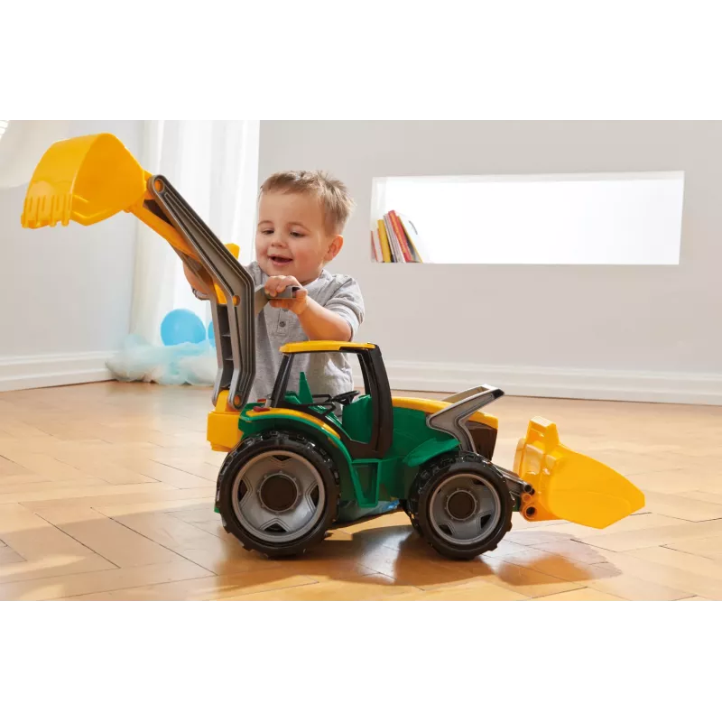 Tractor Lena GIGA TRUCKS ZL-02080 con cargador frontal y excavadora