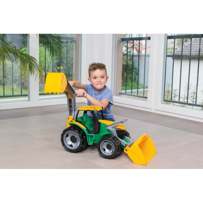 Tractor Lena GIGA TRUCKS ZL-02080 con cargador frontal y excavadora