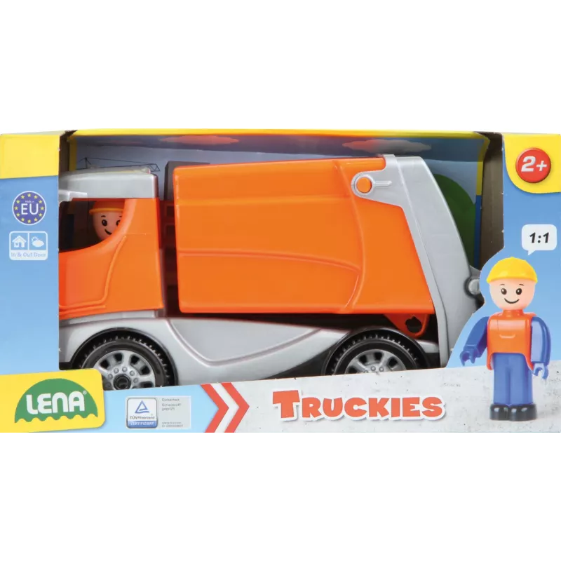 Lena Truckies camión de basura, camión, 2 año(s), plástico, gris, naranja