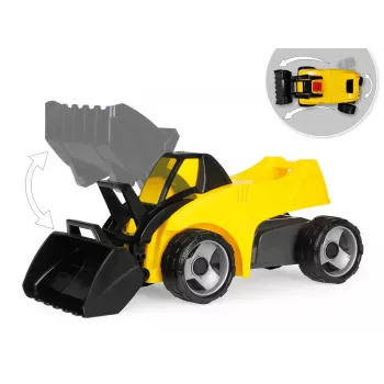 Cargadora Lena GIGA TRUCKS 02145 plástico acero negro amarillo