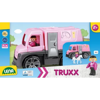 Camión Lena TRUXX carruaje con caballos y accesorios
