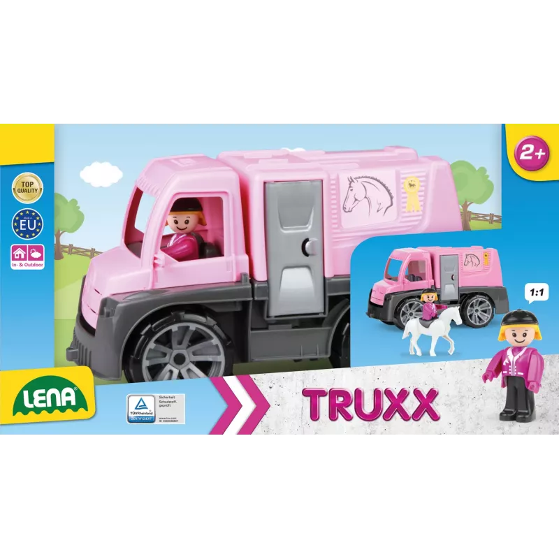 Camión Lena TRUXX carruaje con caballos y accesorios