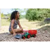 Tractor de juguete con remolque de heno Lena Truxx 04428 envase abierto – set de juego de plástico