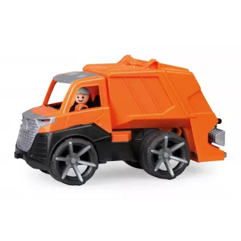 Camión de basura Lena TRUXX SM04534 goma acero naranja 2+ años